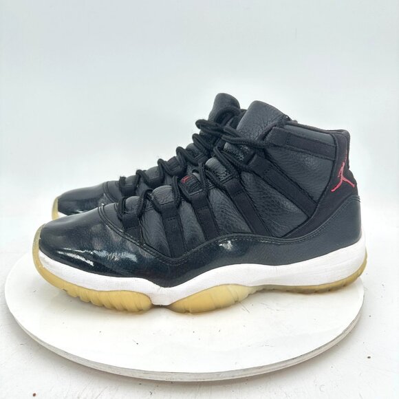 Nike Air Jordan 11 Retro Men Size 9 378037-002 Black Gym Red White Training Shoe - Picture 1 of 11
